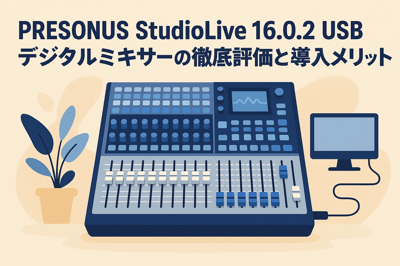 PRESONUS StudioLive 16.0.2 USB デジタルミキサーの徹底評価と導入