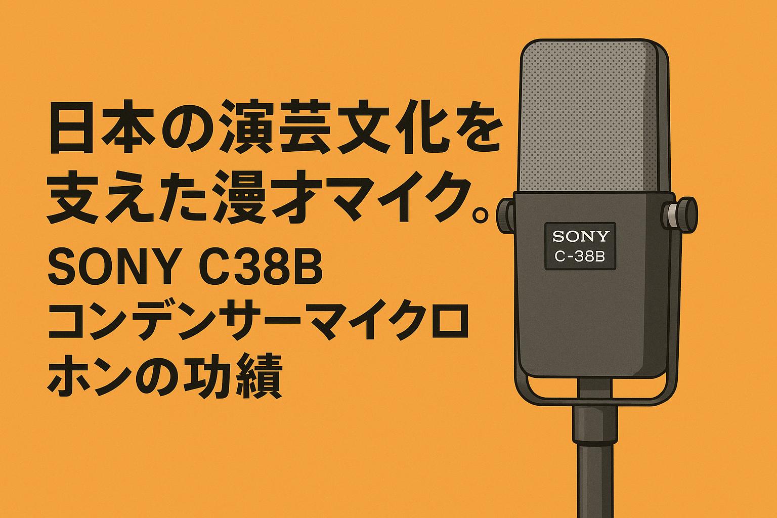日本の演芸文化を支えた漫才マイク。SONY C38Bコンデンサー