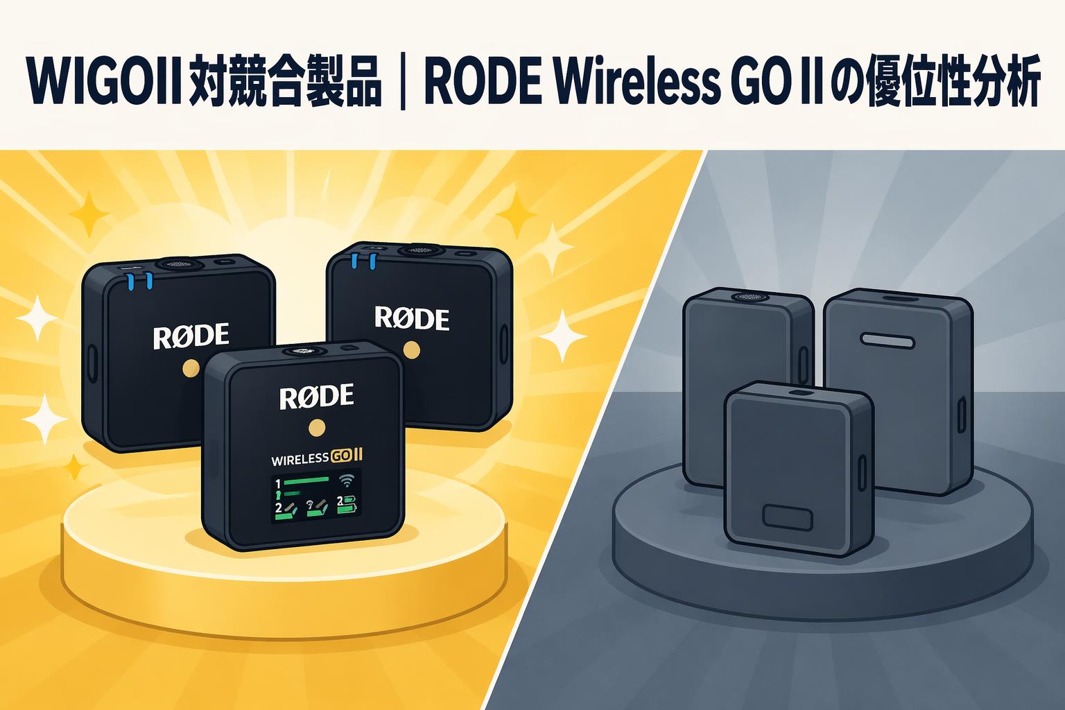 WIGOII対競合製品｜RODE Wireless GO IIの優位性分析 | PANDA TIMES