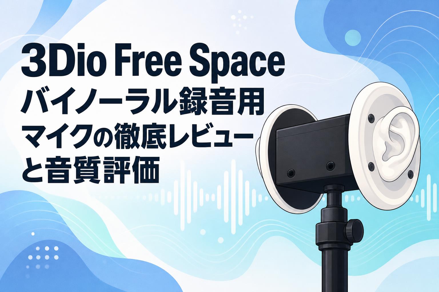 3Dio Free Space バイノーラル録音用マイクの徹底レビューと音質評価