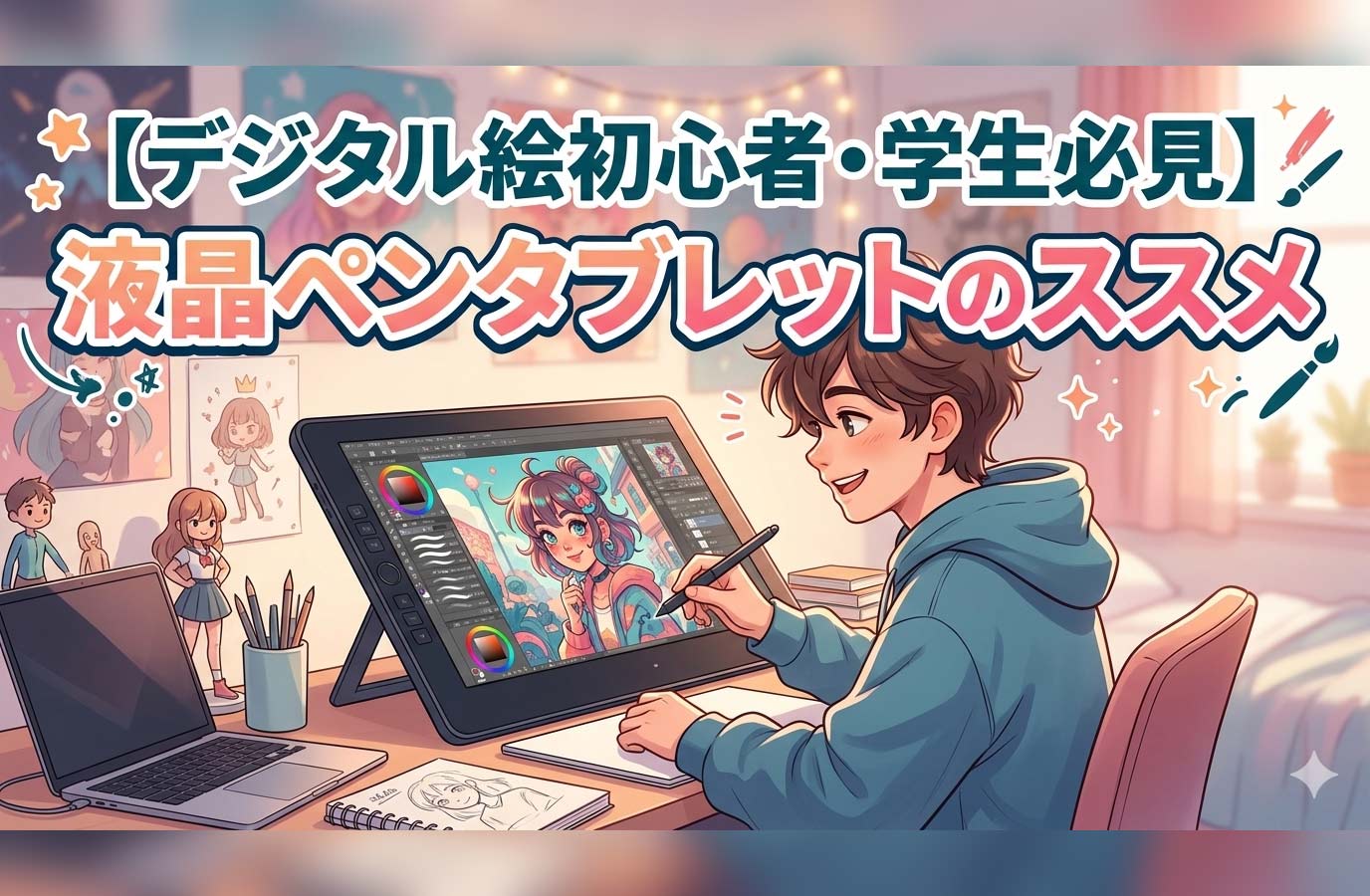 デジタル絵初心者・学生必見】液晶ペンタブレットのススメ | PANDA