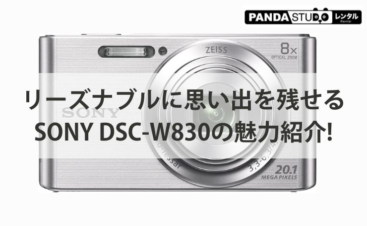 ソニー　SONY DSC-W830 動作OK リーズナブルに思い出を残せるSONY DSC-W830の魅力紹介! | PANDA TIMES