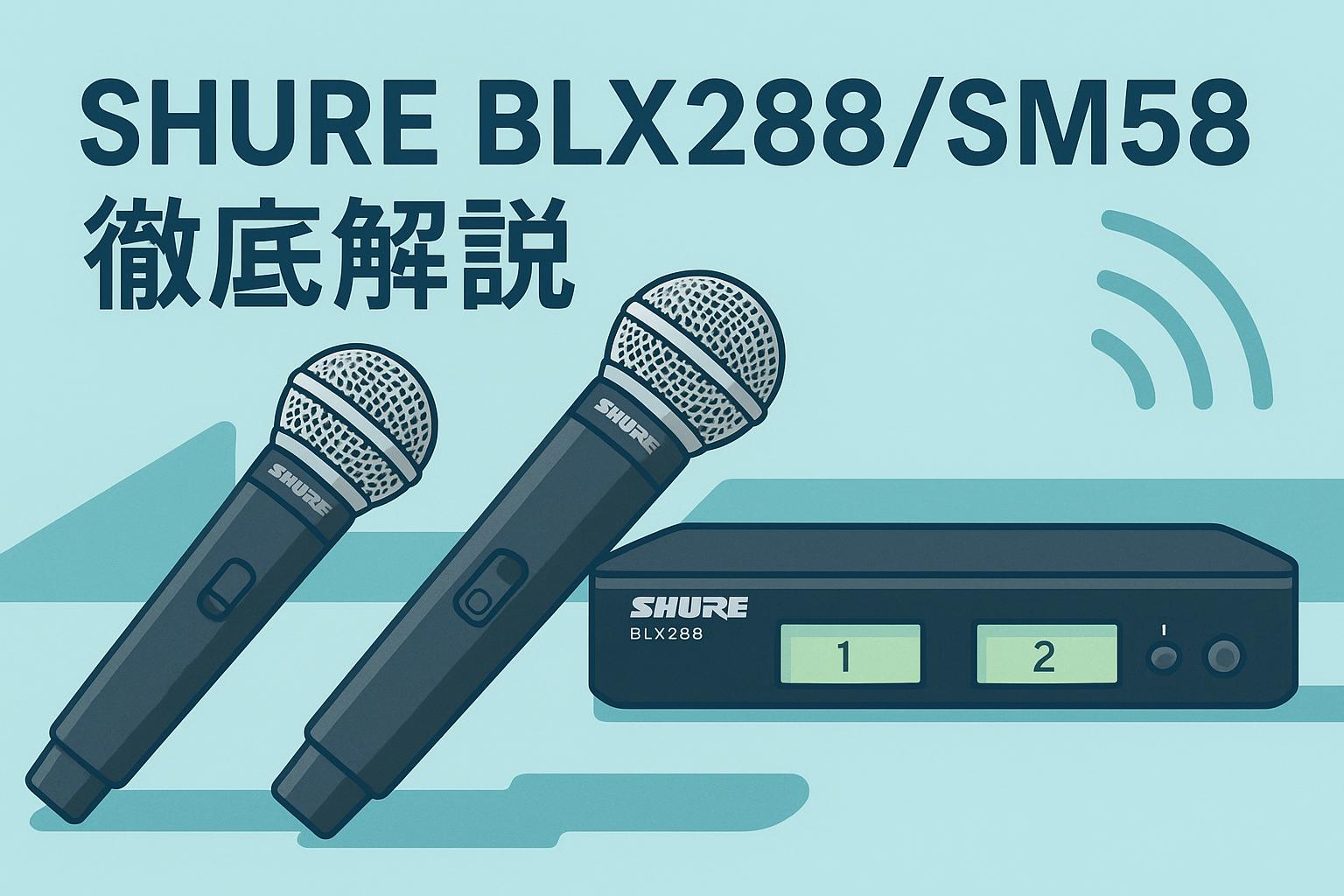 SHURE BLX288/SM58徹底解説｜プロ仕様ワイヤレスマイクの導入メリット