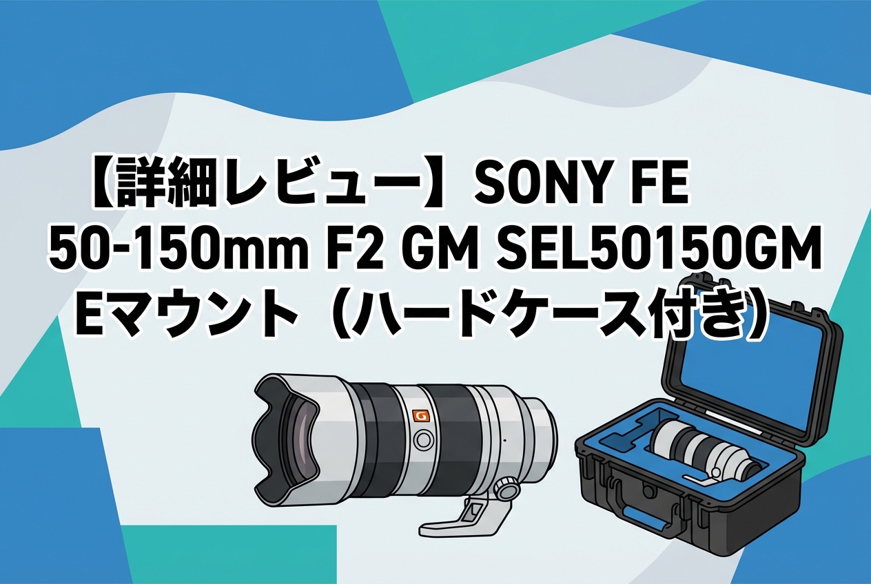 詳細レビュー】SONY FE 50-150mm F2 GM SEL50150GM Eマウント（ハード