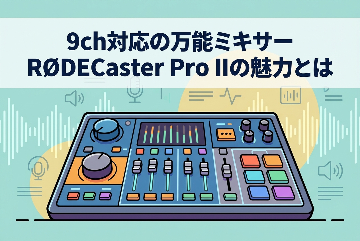 9ch対応の万能ミキサーRØDECaster Pro IIの魅力とは | PANDA TIMES
