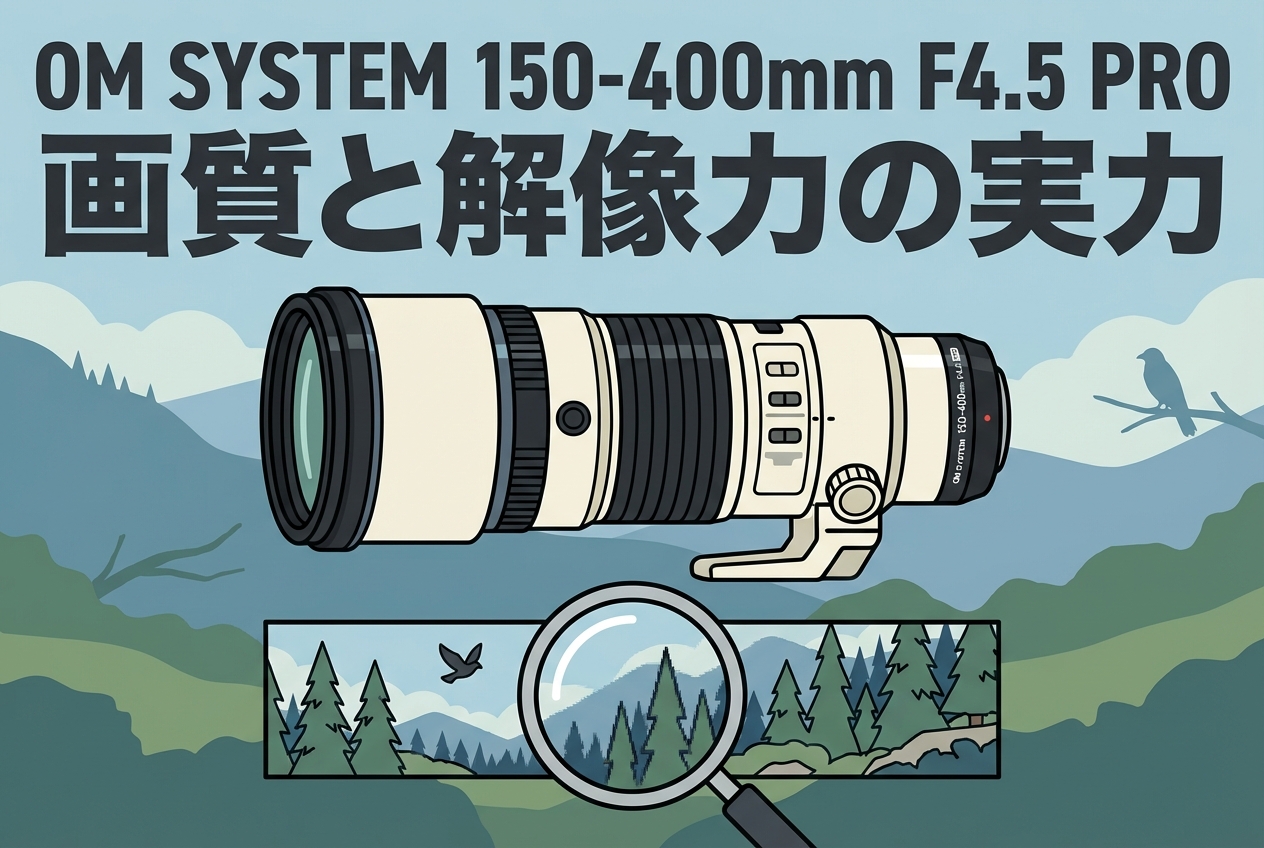 OM SYSTEM 150-400mm F4.5 PRO 画質と解像力の実力 | PANDA TIMES