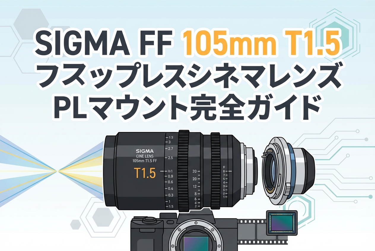 SIGMA FF 105mm T1.5 シネマレンズ PLマウント完全ガイド | PANDA
