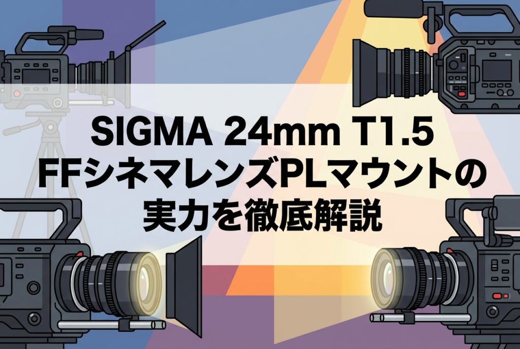 SIGMA 24mm T1.5 FFシネマレンズPLマウントの実力を徹底解説 | PANDA