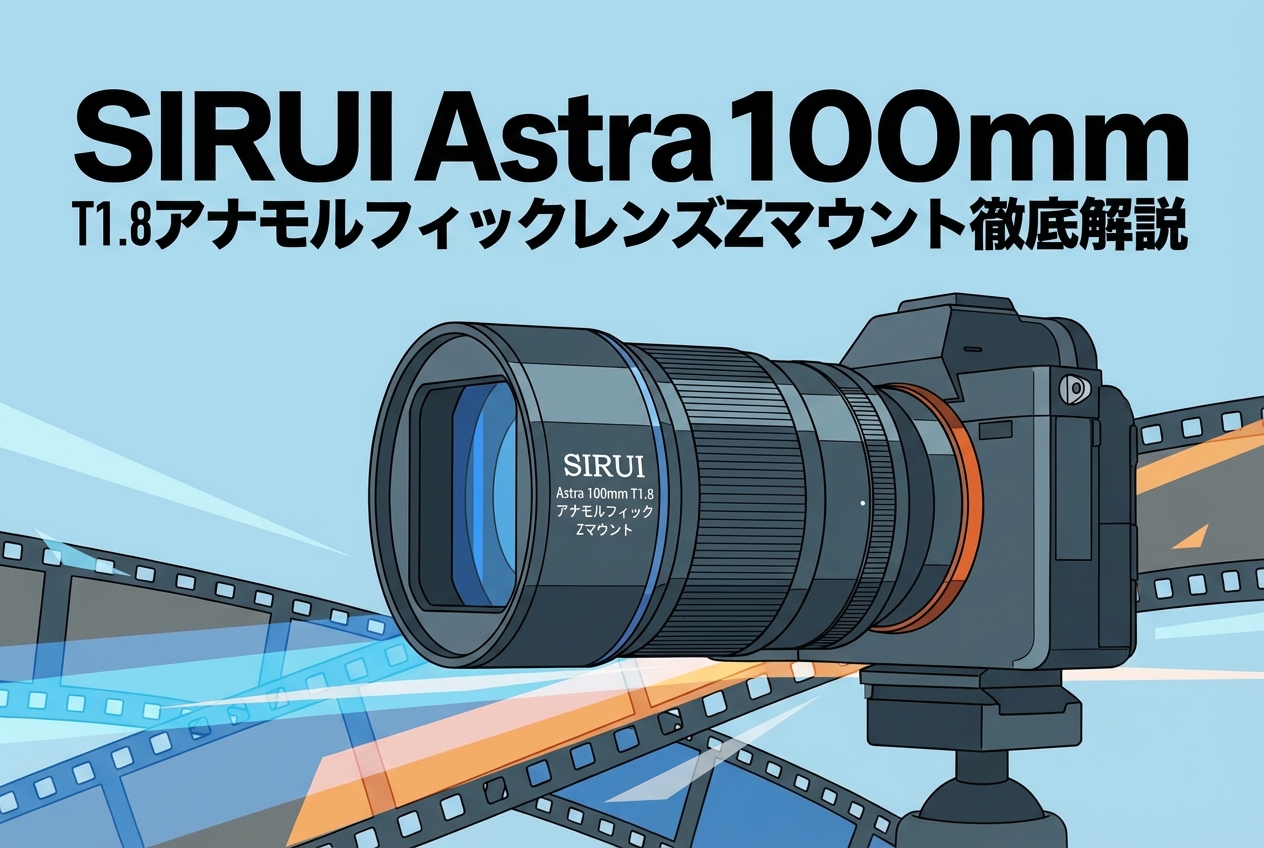 SIRUI Astra 100mm T1.8アナモルフィックレンズZマウント徹底解説