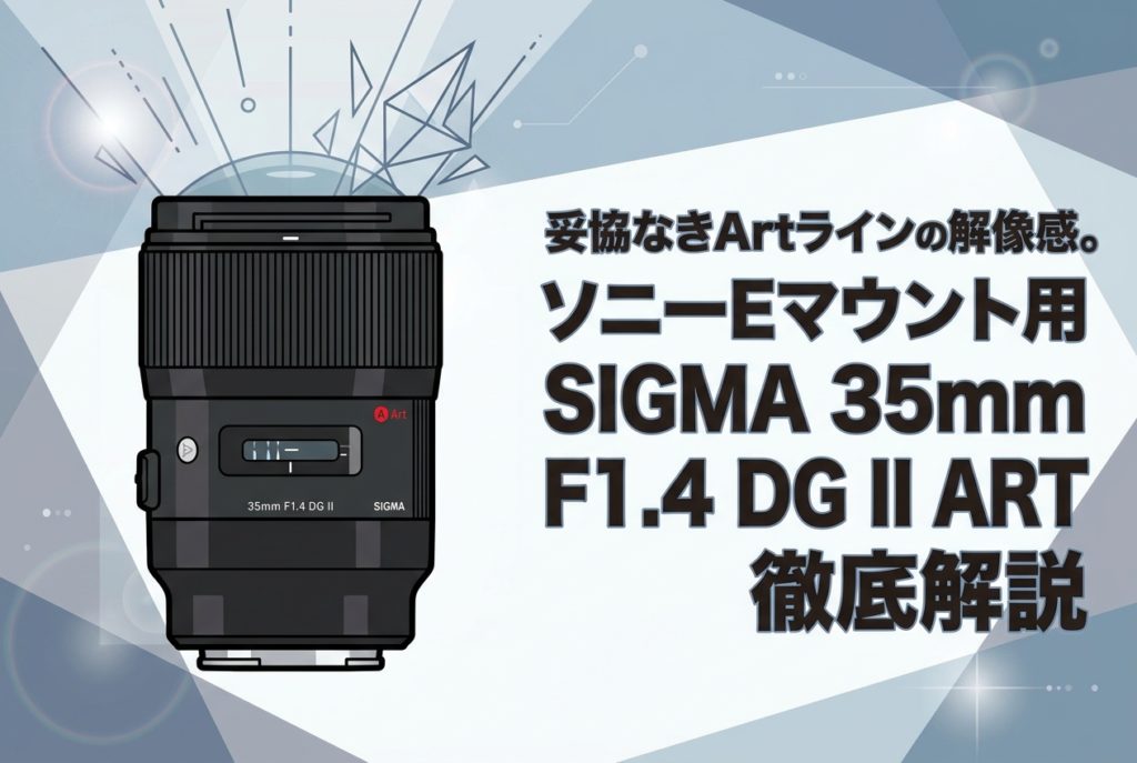 妥協なきArtラインの解像感。ソニーEマウント用SIGMA 35mm F1.4 DG II