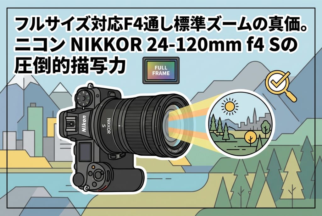 フルサイズ対応F4通し標準ズームの真価。ニコン NIKKOR 24-120mm f4 S