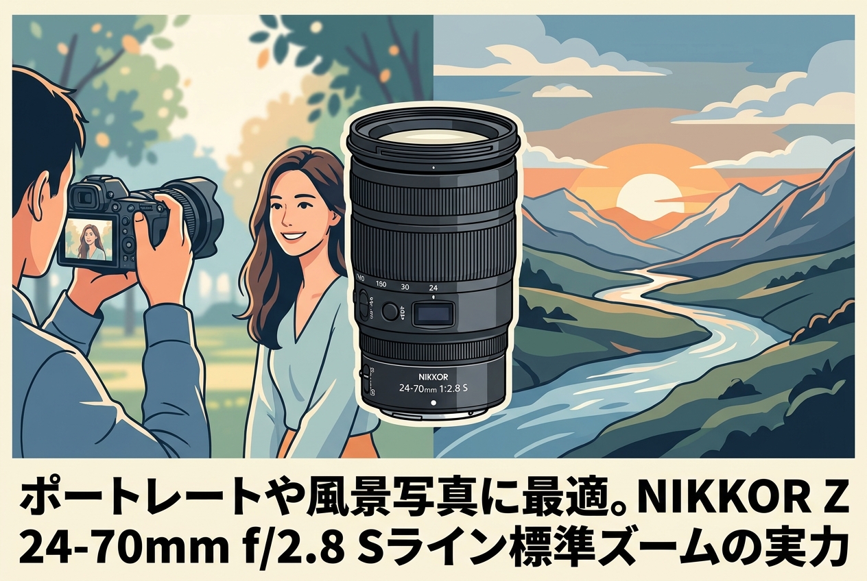 ポートレートや風景写真に最適。NIKKOR Z 24-70mm f/2.8 Sライン標準