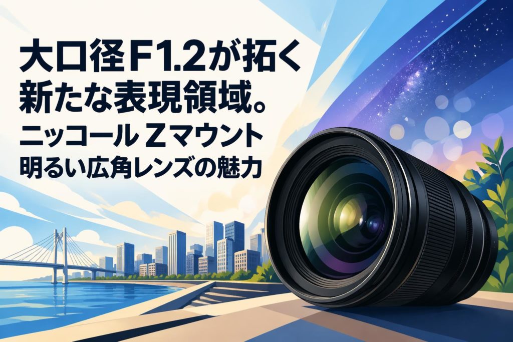 大口径F1.2が拓く新たな表現領域。ニッコール Zマウント明るい広角