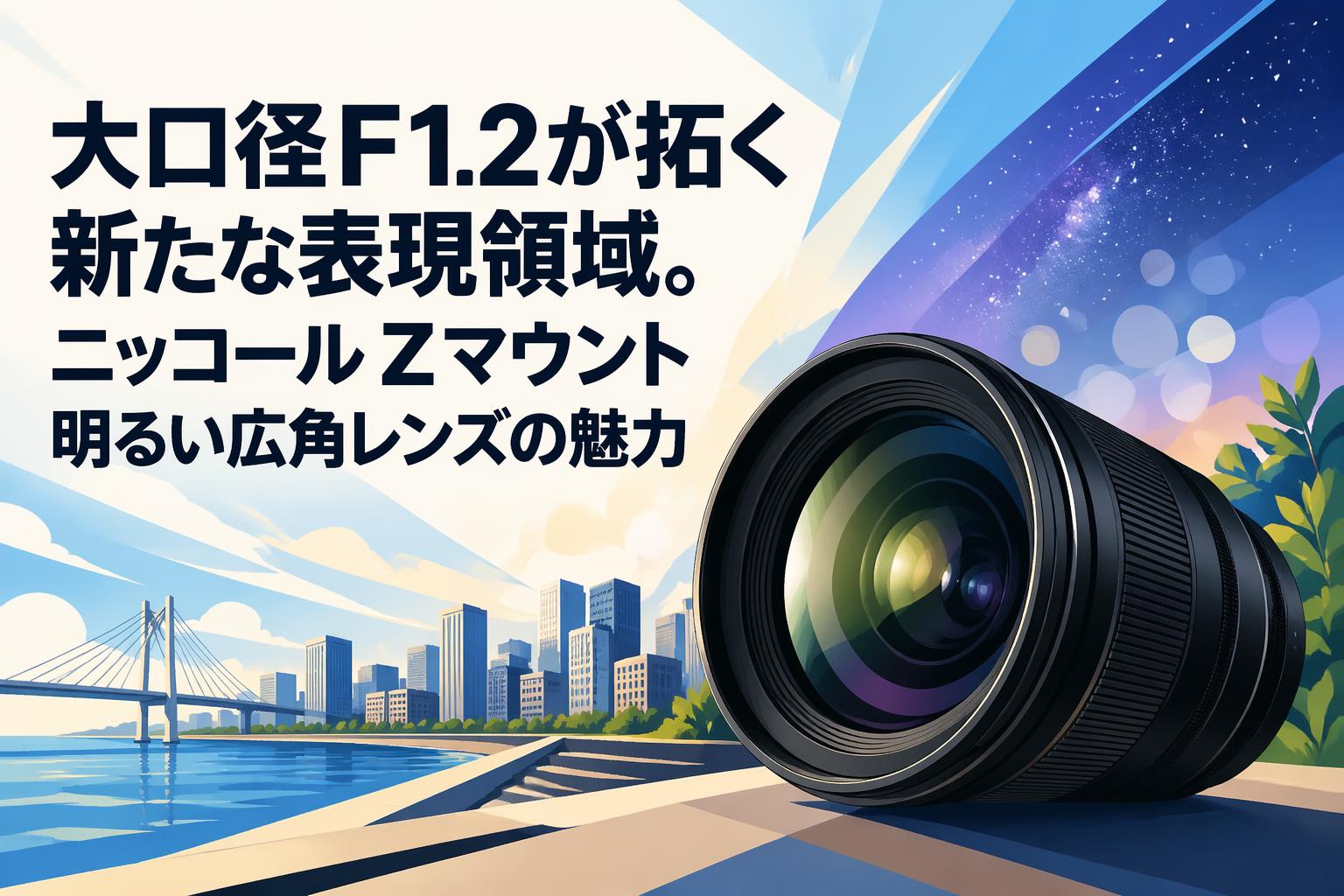 大口径F1.2が拓く新たな表現領域。ニッコール Zマウント明るい広角