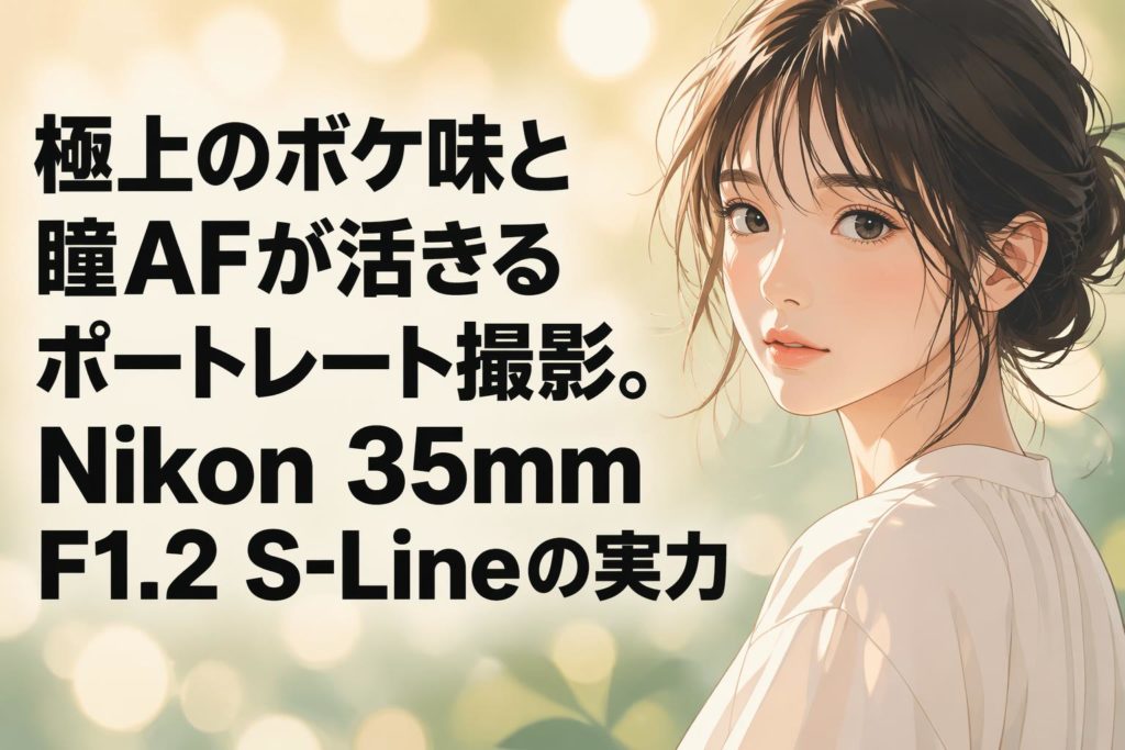 極上のボケ味と瞳AFが活きるポートレート撮影。Nikon 35mm F1.2 S-Line