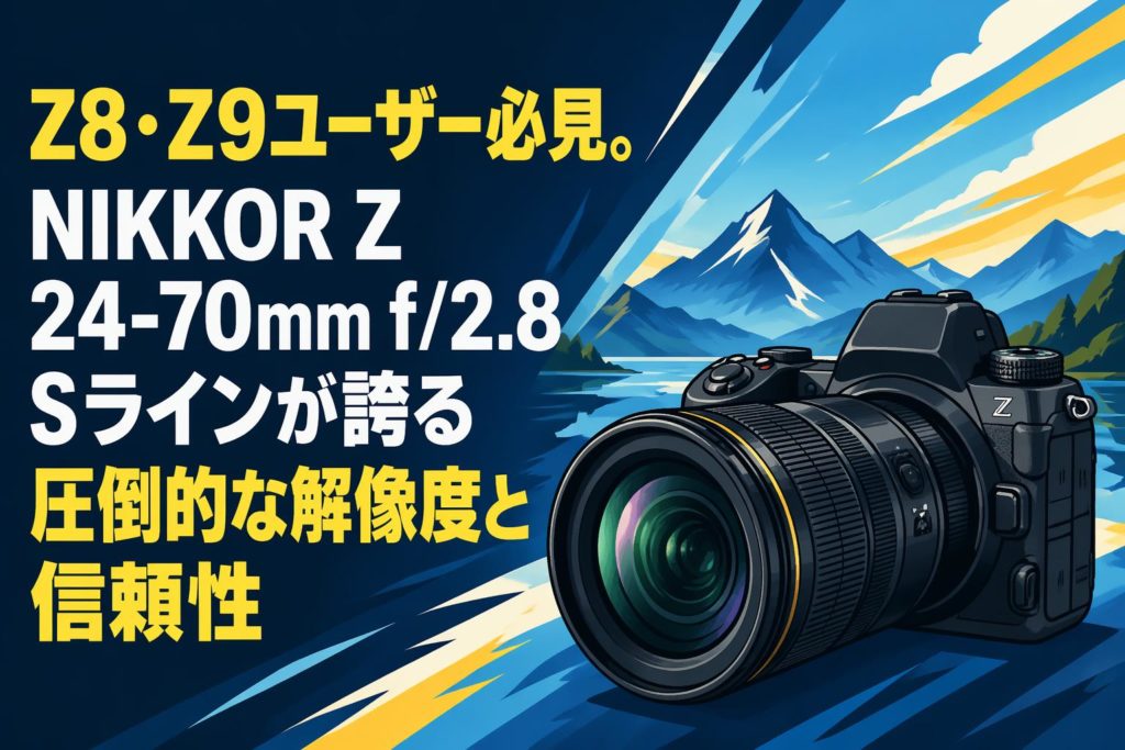Z8・Z9ユーザー必見。NIKKOR Z 24-70mm f/2.8 Sラインが誇る圧倒的な