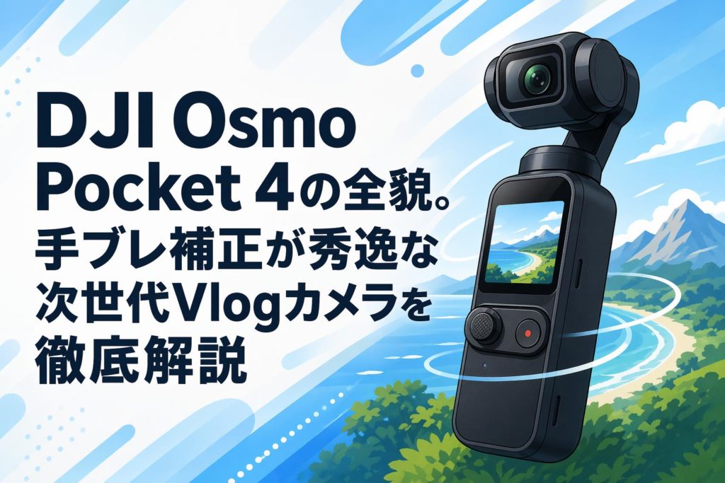 DJI Osmo Pocket 4の全貌。手ブレ補正が秀逸な次世代Vlogカメラを徹底