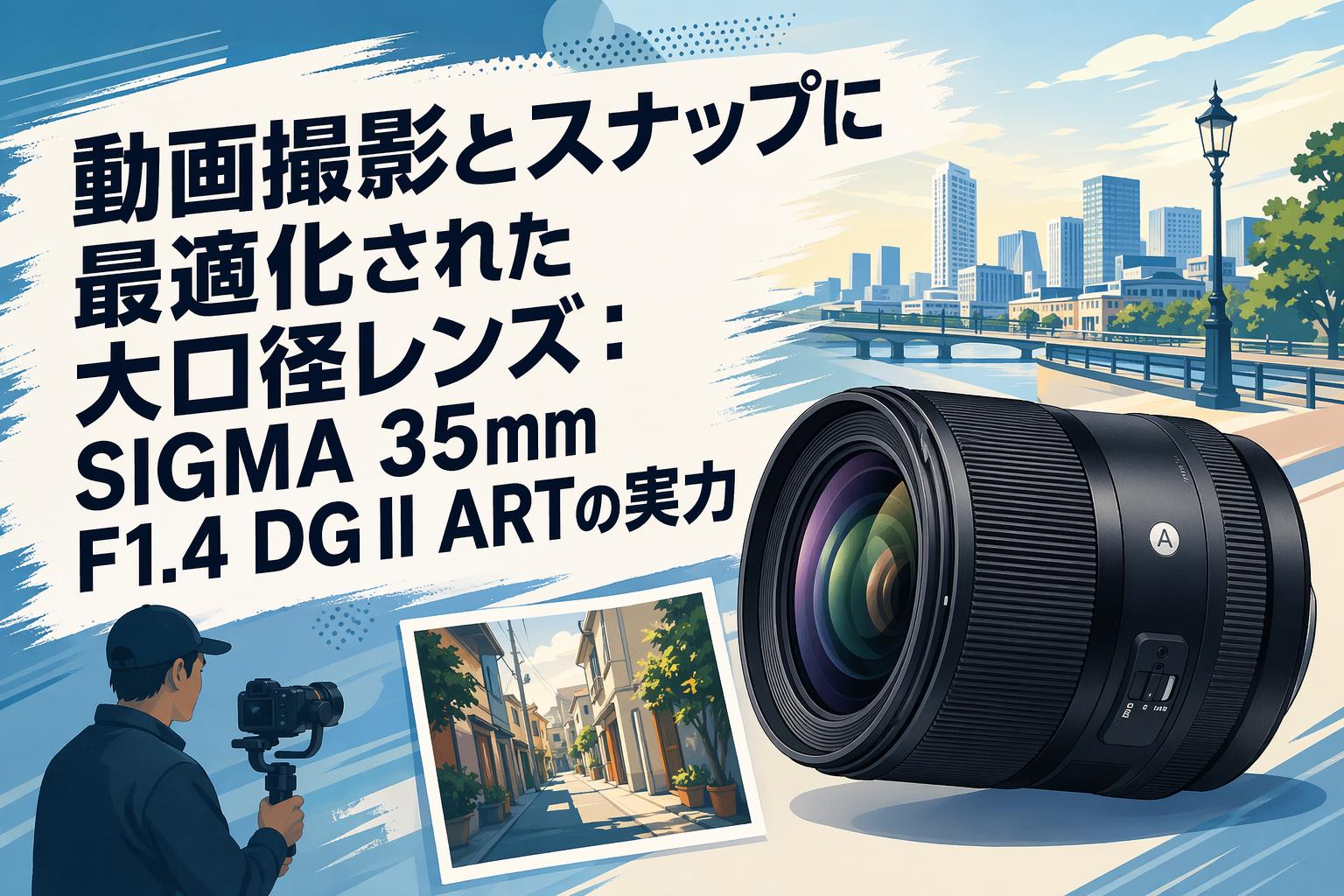 動画撮影とスナップに最適化された大口径レンズ：SIGMA 35mm F1.4 DG
