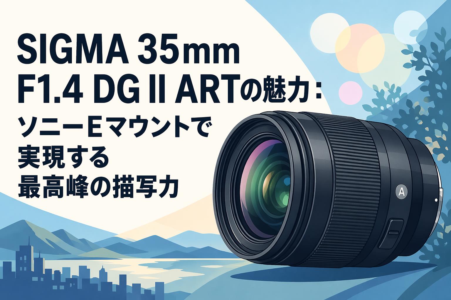 SIGMA 35mm F1.4 DG II ARTの魅力：ソニーEマウントで実現する最高峰の