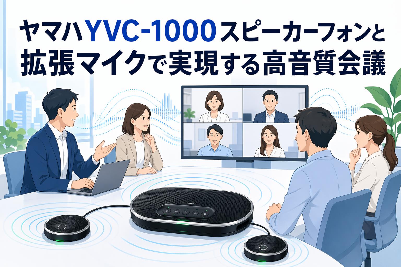 ヤマハYVC-1000スピーカーフォンと拡張マイクで実現する高音質会議