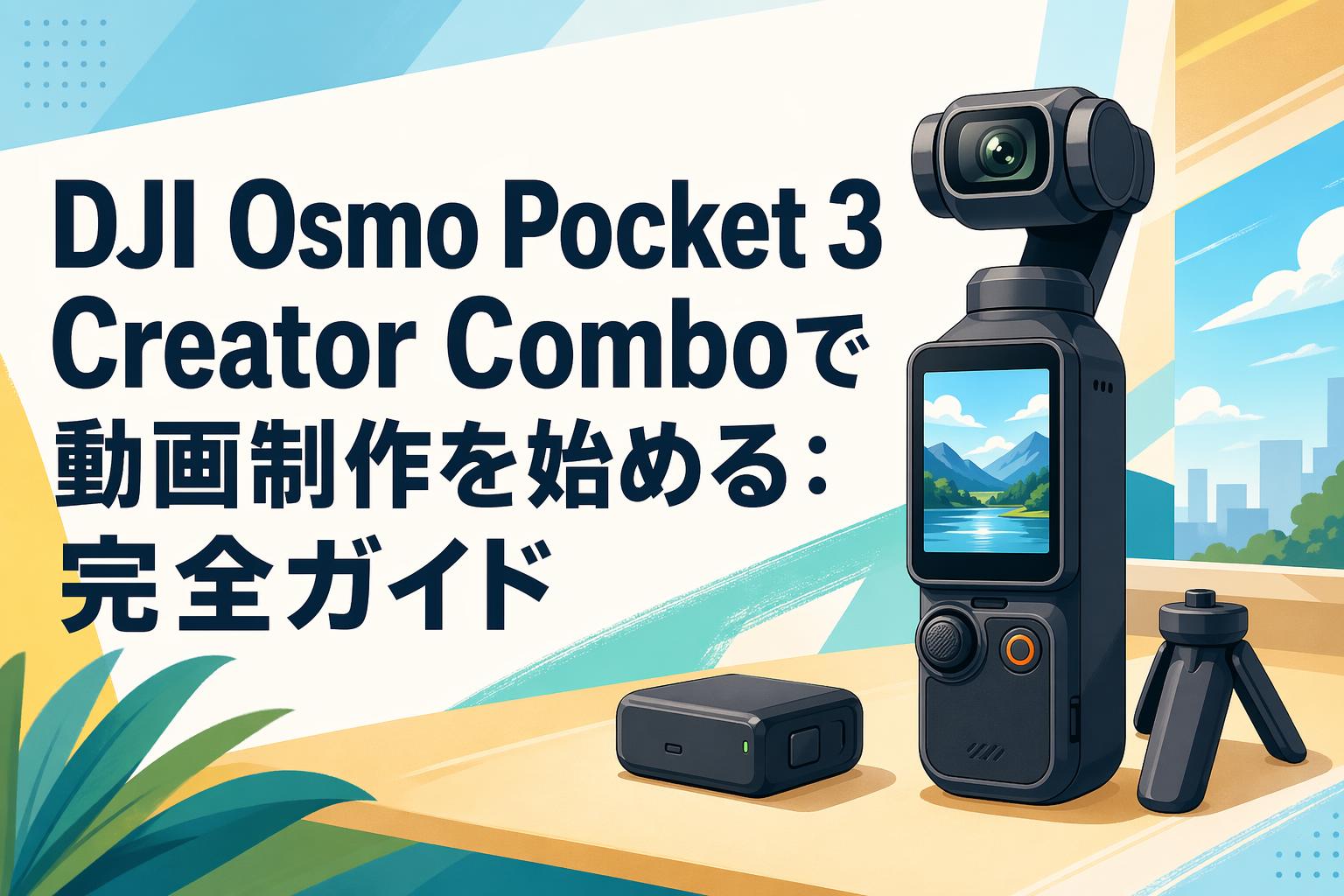 DJI Osmo Pocket 3 Creator Comboで動画制作を始める：完全ガイド