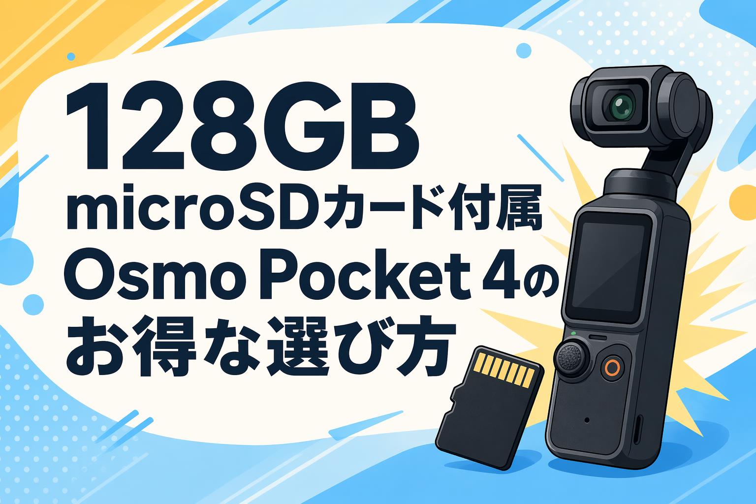 128GB microSDカード付属Osmo Pocket 4のお得な選び方 | PANDA TIMES