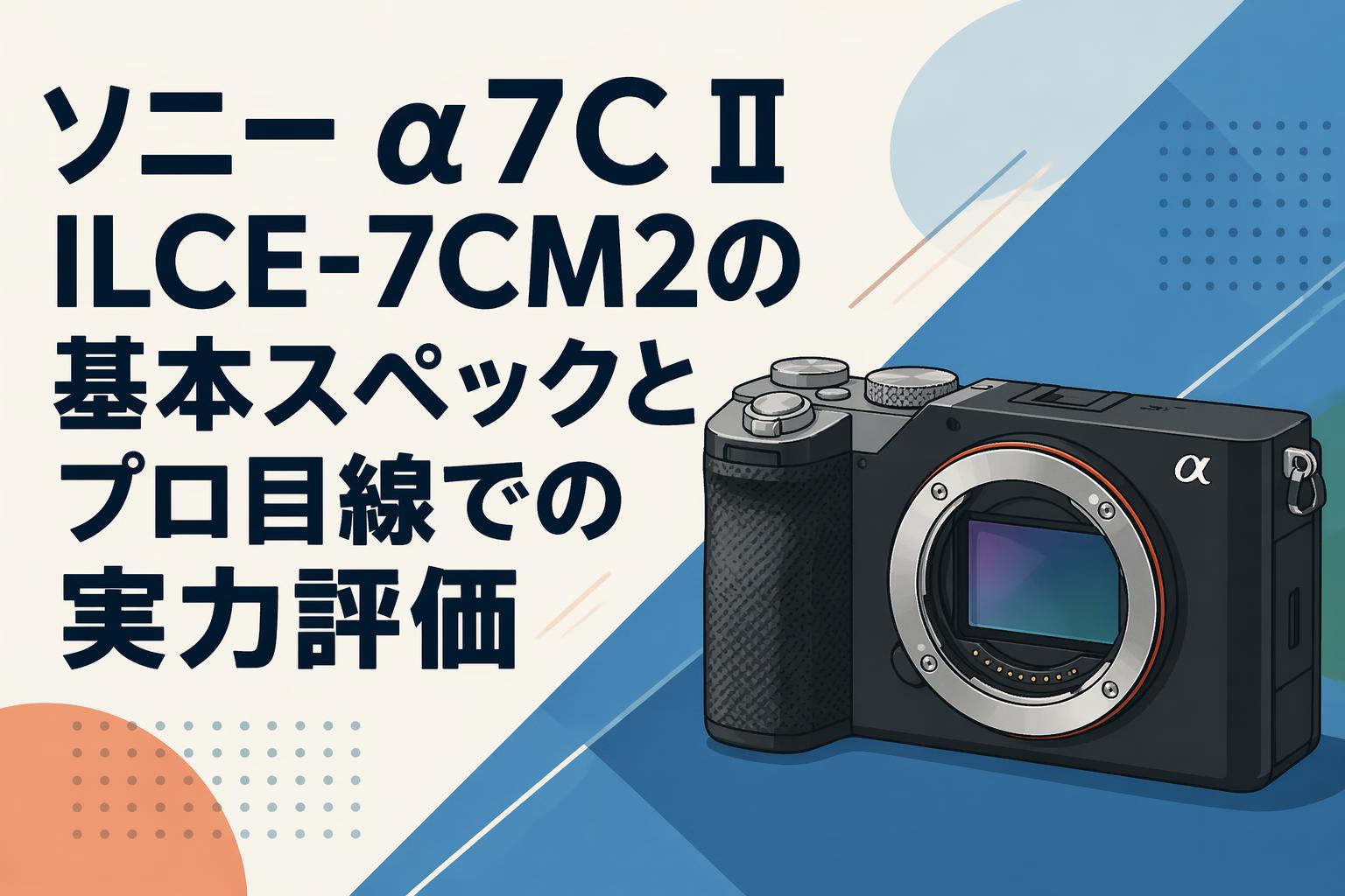 ソニー α7C II ILCE-7CM2の基本スペックとプロ目線での実力評価