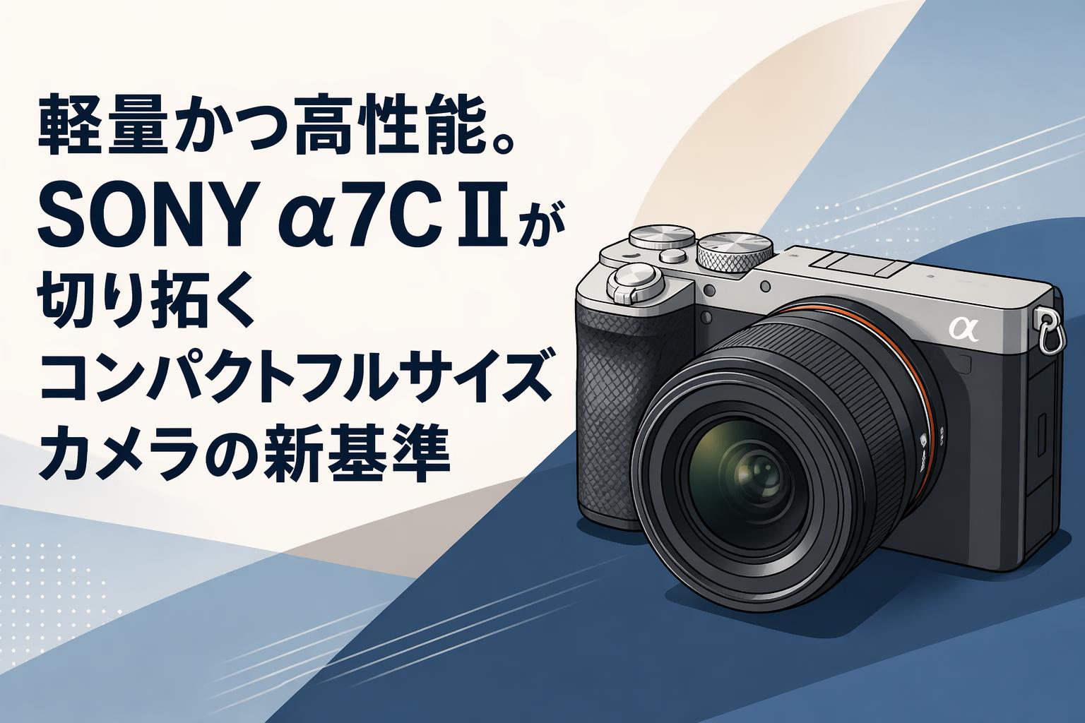 軽量かつ高性能。SONY α7C IIが切り拓くコンパクトフルサイズカメラの