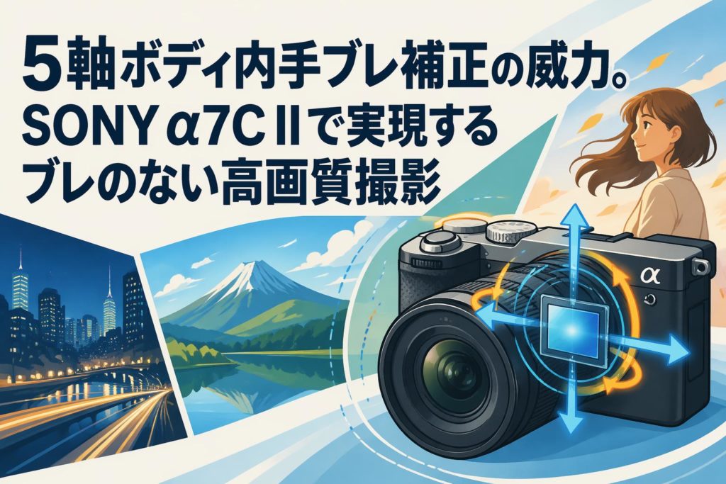 5軸ボディ内手ブレ補正の威力。SONY α7C IIで実現するブレのない高画質