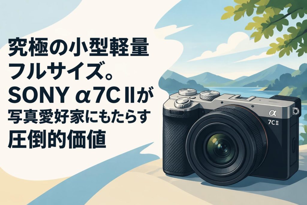 究極の小型軽量フルサイズ。SONY α7C IIが写真愛好家にもたらす圧倒的