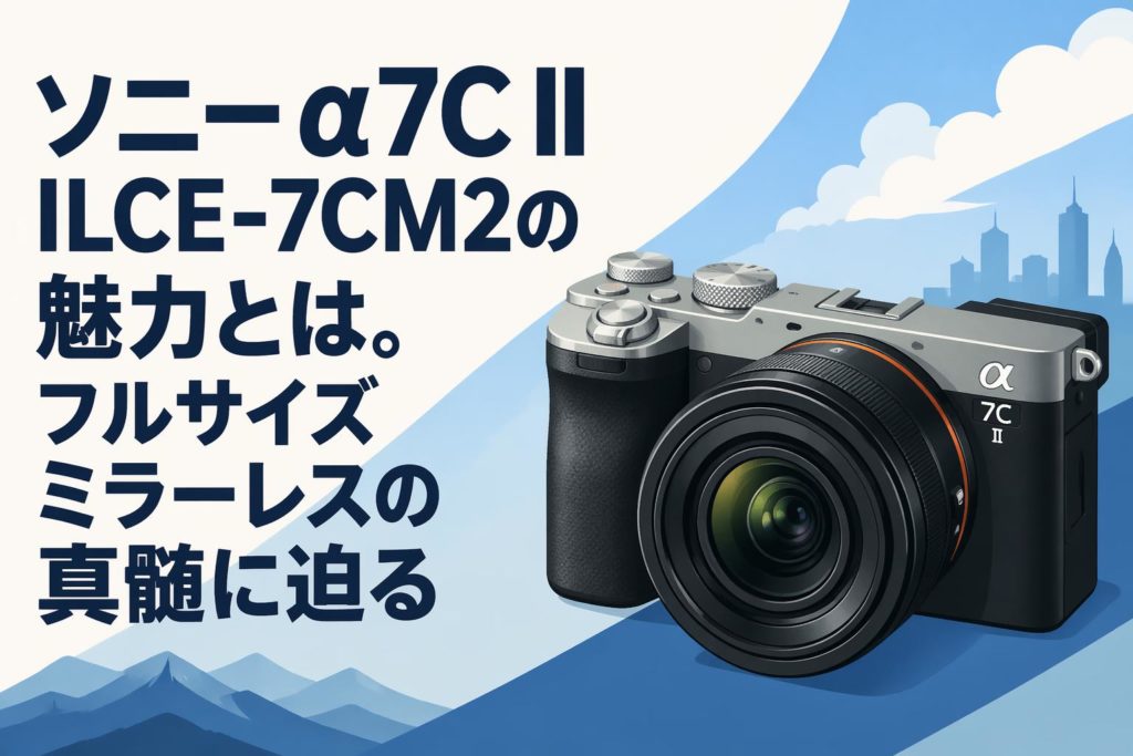 ソニー α7C II ILCE-7CM2の魅力とは。フルサイズミラーレスの真髄に