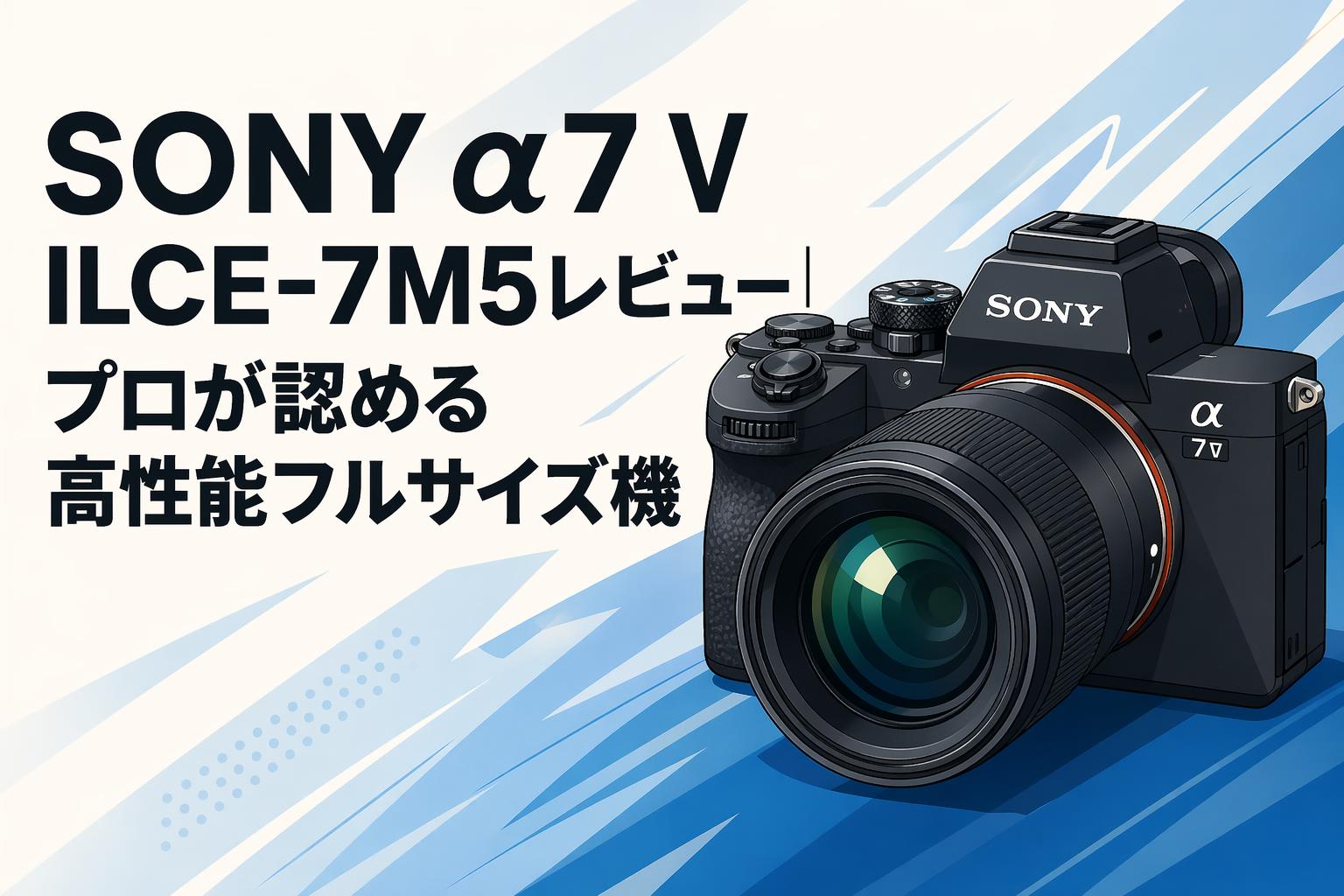 SONY α7 V ILCE-7M5レビュー｜プロが認める高性能フルサイズ機 | PANDA
