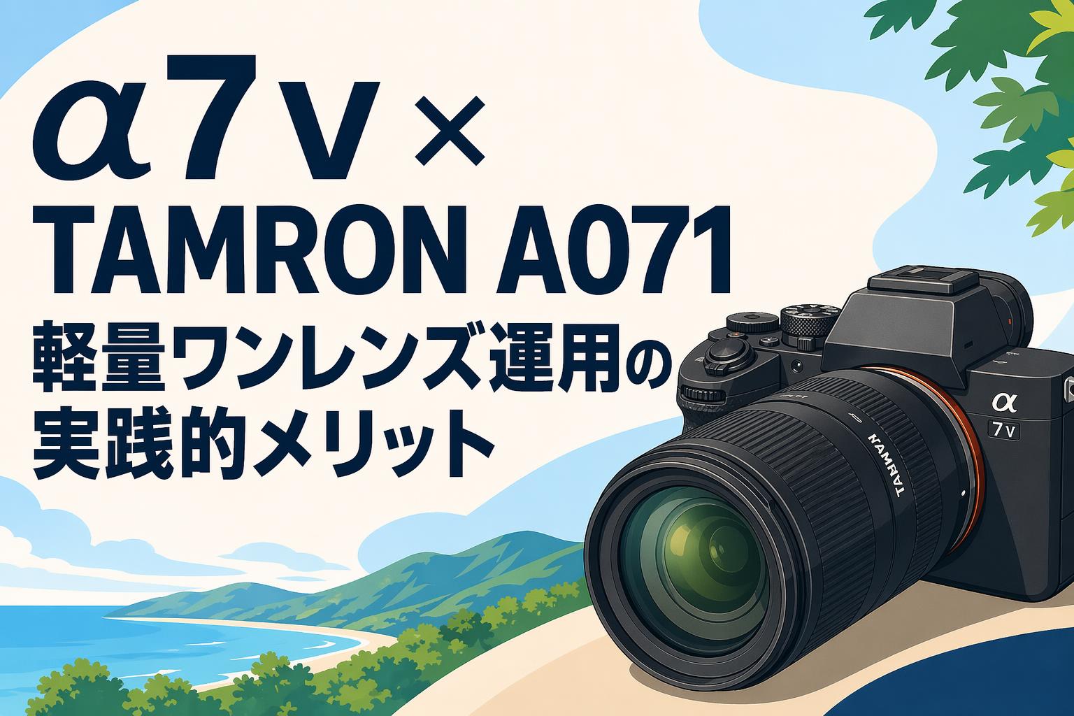 α7 V × TAMRON A071 軽量ワンレンズ運用の実践的メリット | PANDA