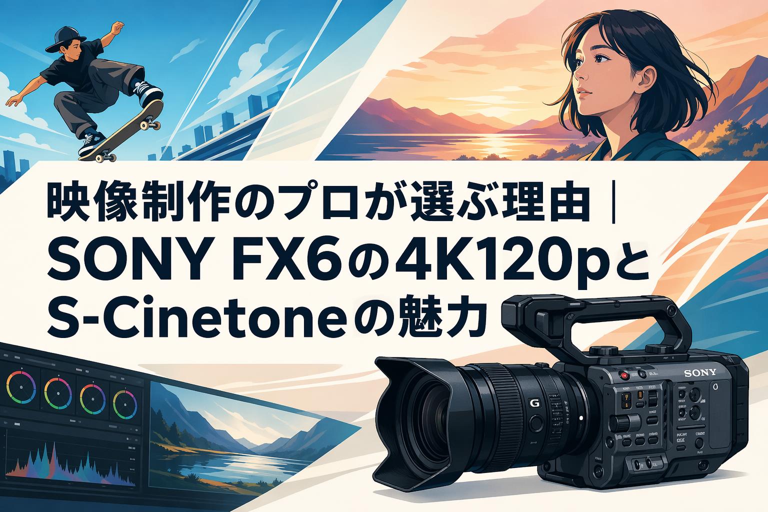 映像制作のプロが選ぶ理由｜SONY FX6の4K120pとS-Cinetoneの魅力