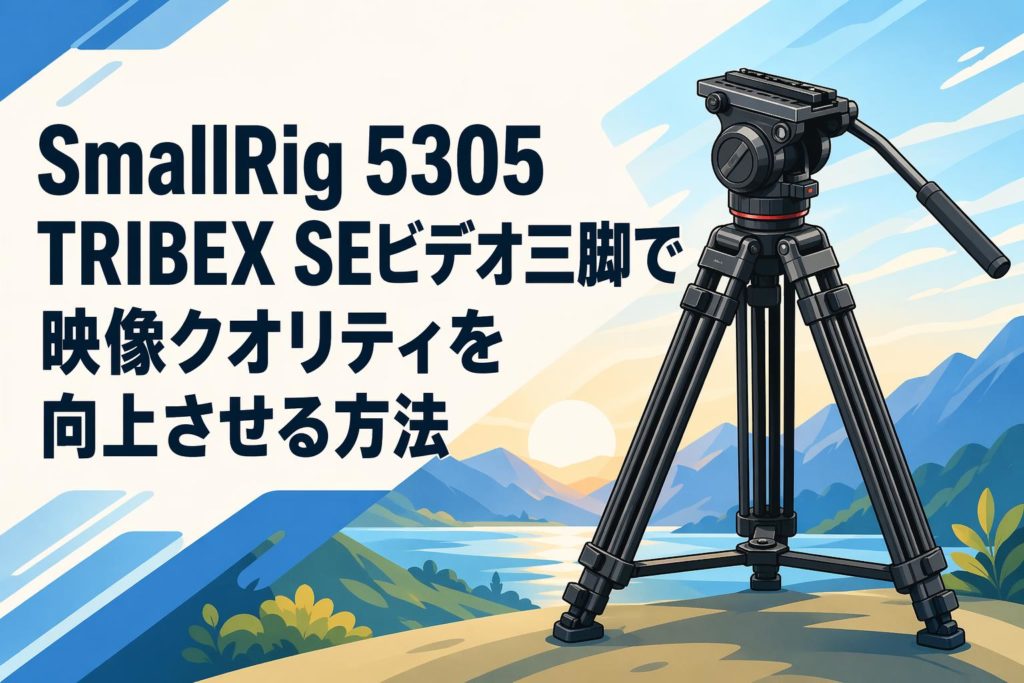 SmallRig 5305 TRIBEX SEビデオ三脚で映像クオリティを向上させる方法