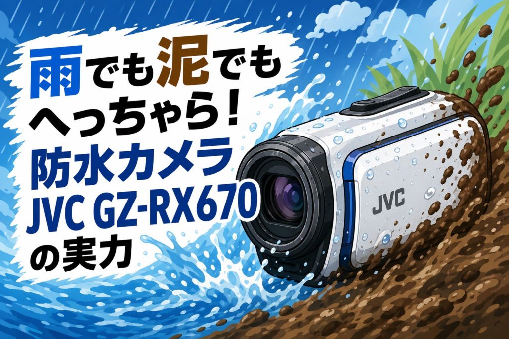 雨でも泥でもへっちゃら！防水カメラJVC GZ-RX670-Aの実力 | PANDA
