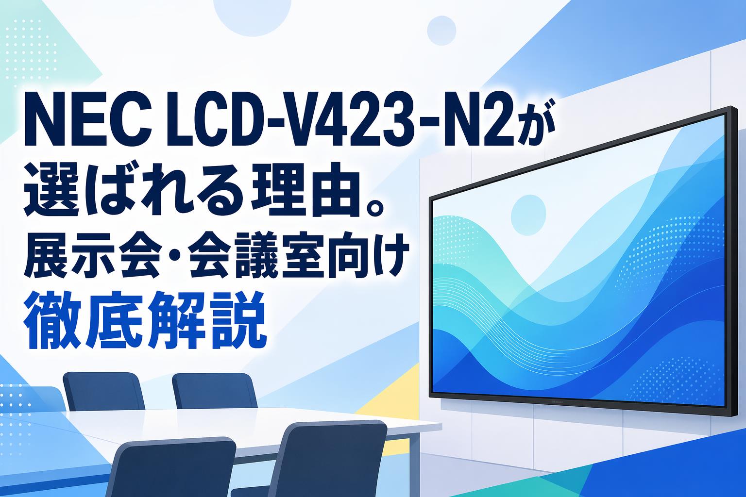 NEC LCD-V423-N2が選ばれる理由。展示会・会議室向け徹底解説 | PANDA
