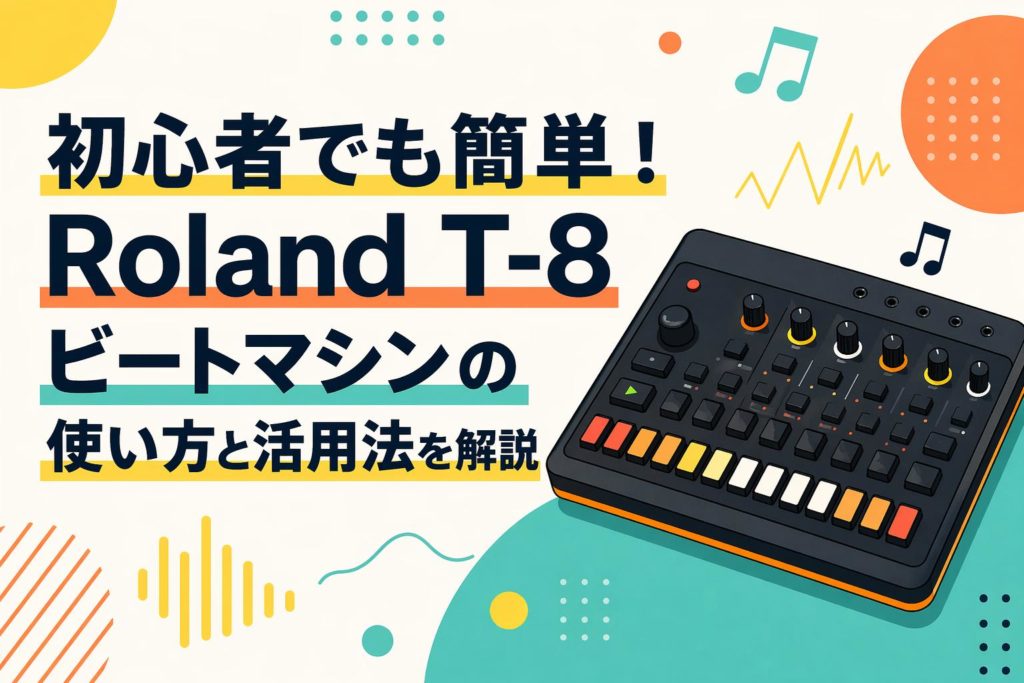 初心者でも簡単！Roland T-8ビートマシンの使い方と活用法を解説