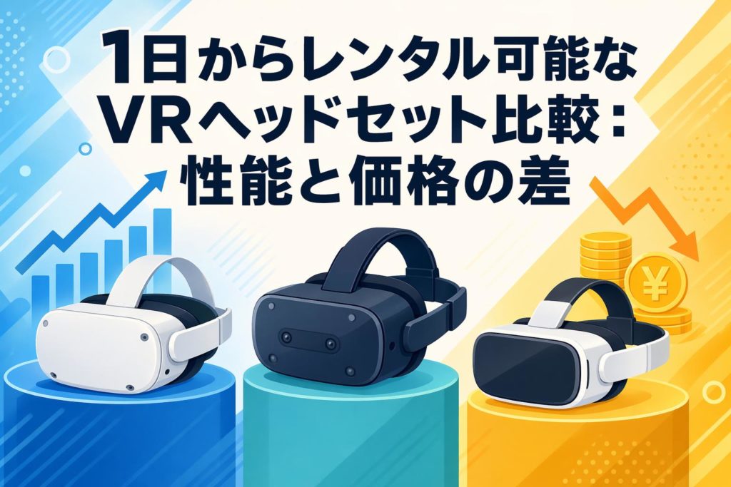 1日からレンタル可能なVRヘッドセット比較：性能と価格の差 | PANDA
