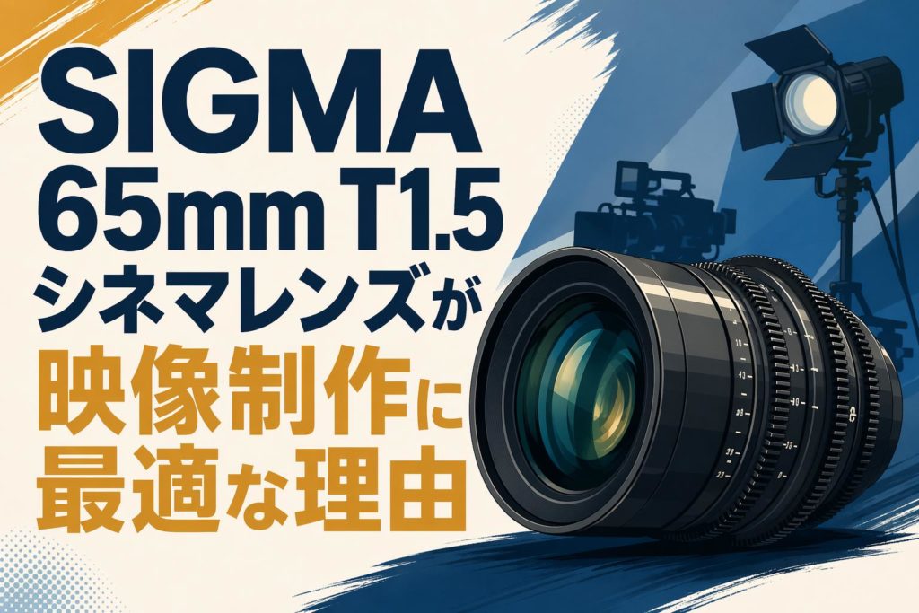 SIGMA 65mm T1.5シネマレンズが映像制作に最適な理由 | PANDA TIMES