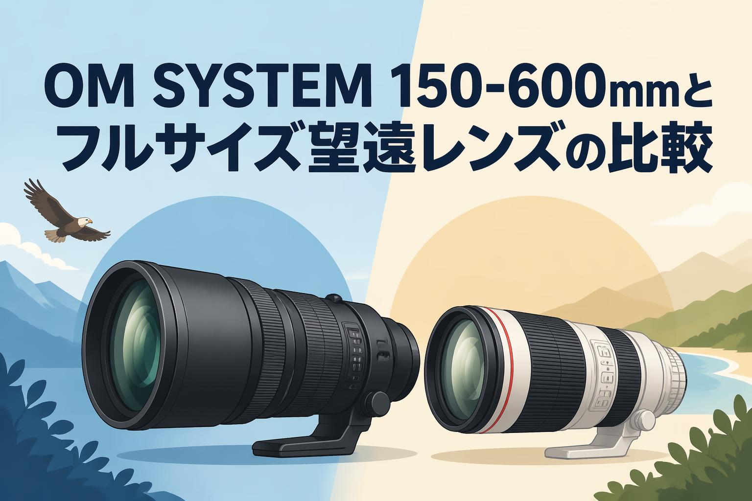 OM SYSTEM 150-600mmとフルサイズ望遠レンズの比較 | PANDA TIMES