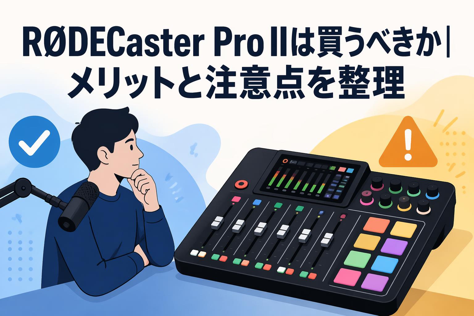 RØDECaster Pro IIは買うべきか｜メリットと注意点を整理 | PANDA