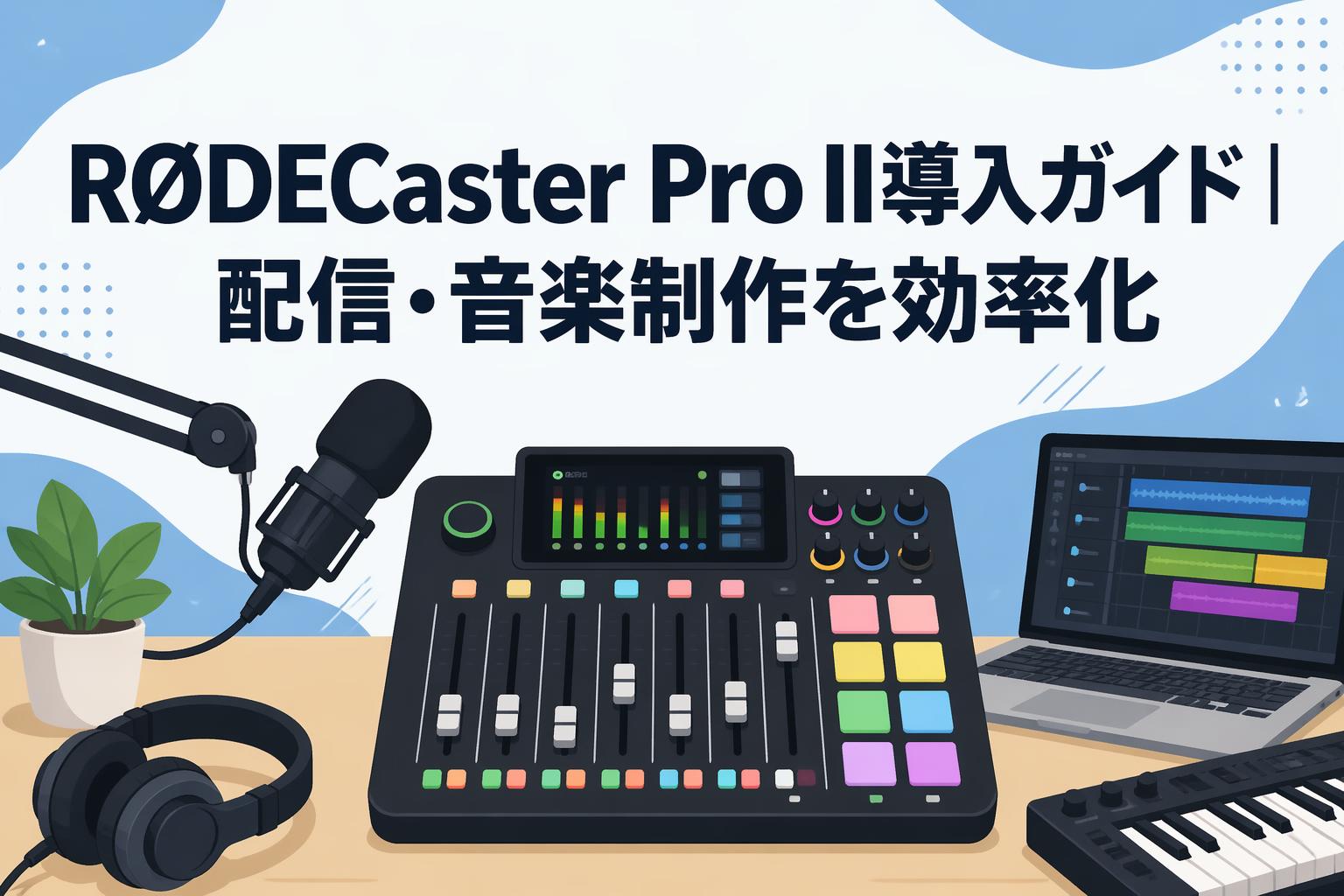 RØDECaster Pro II導入ガイド｜配信・音楽制作を効率化 | PANDA TIMES