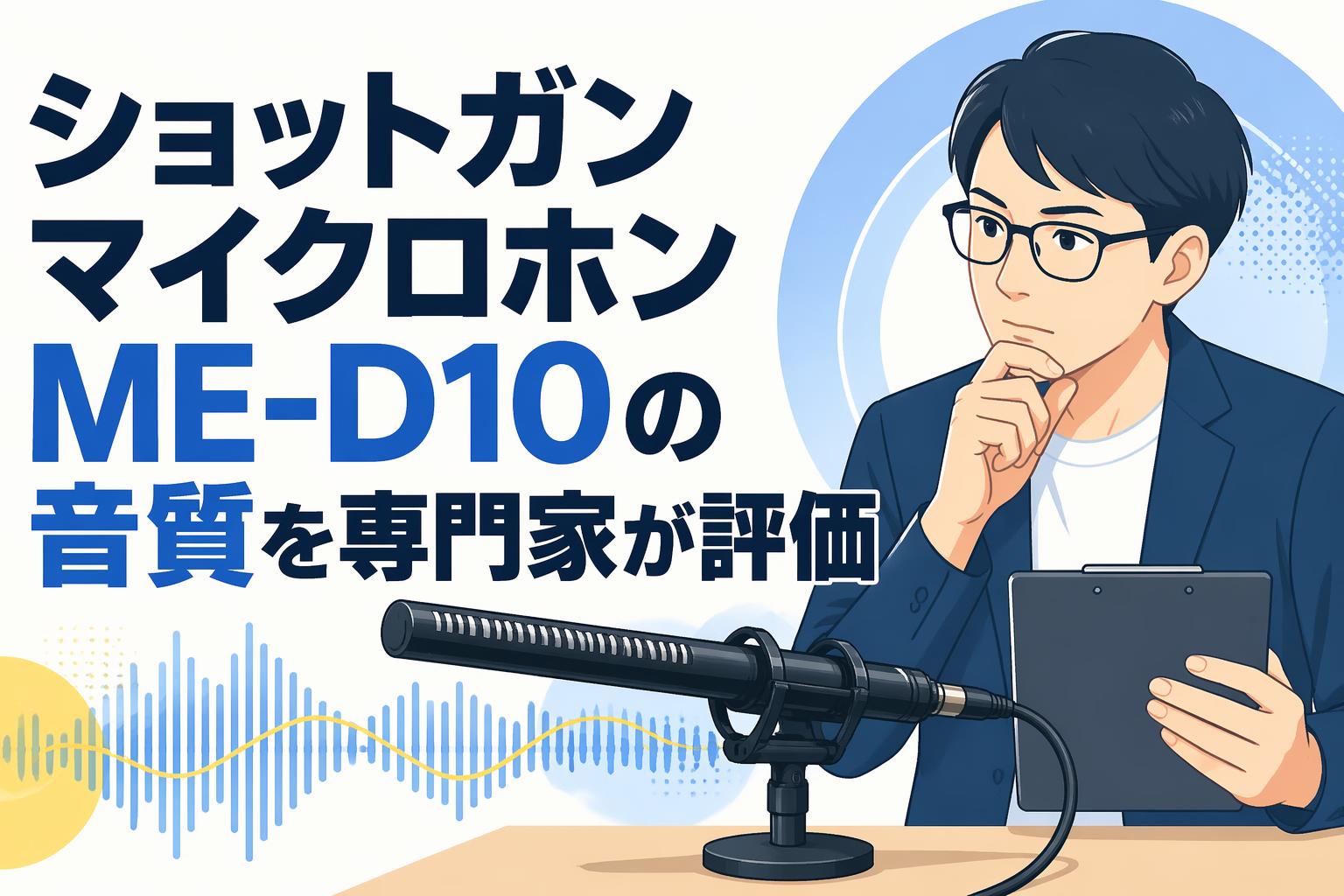 ショットガンマイクロホンME-D10の音質を専門家が評価 | PANDA TIMES