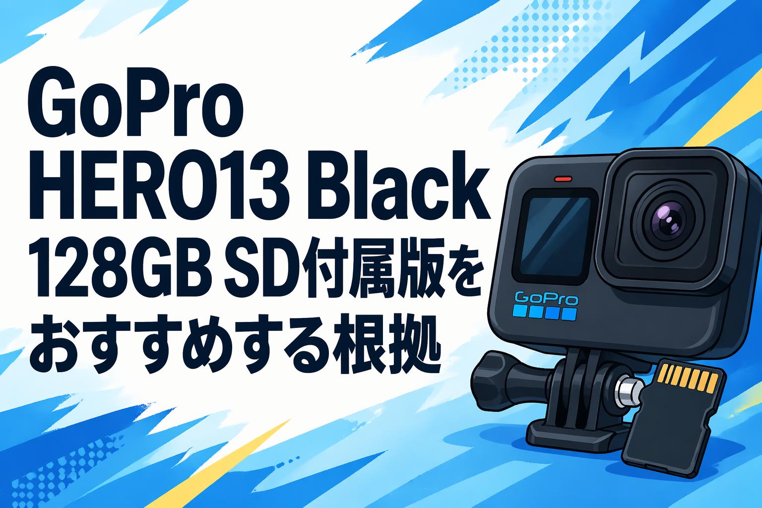 GoPro HERO13 Black 128GB SD付属版をおすすめする根拠 | PANDA TIMES