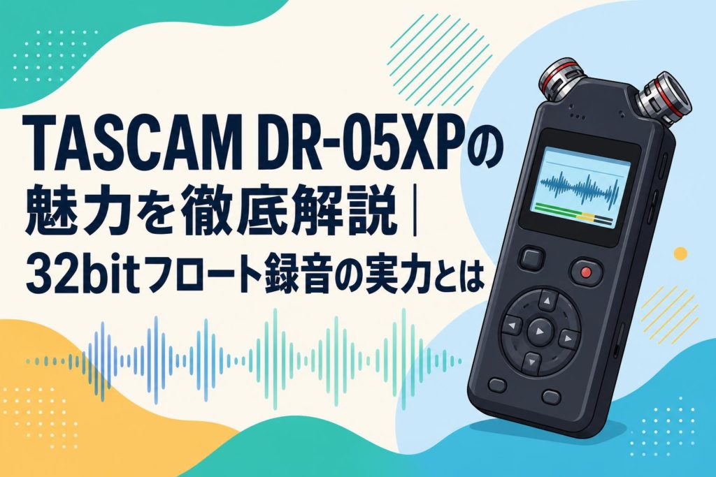 TASCAM DR-05XPの魅力を徹底解説｜32bitフロート録音の実力とは