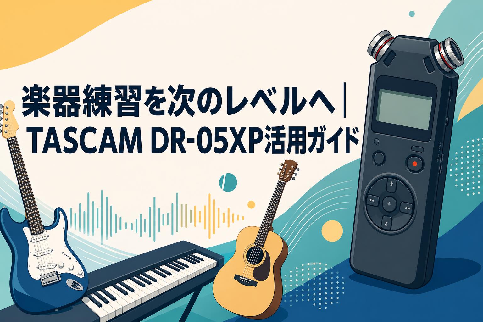 楽器練習を次のレベルへ｜TASCAM DR-05XP活用ガイド | PANDA TIMES