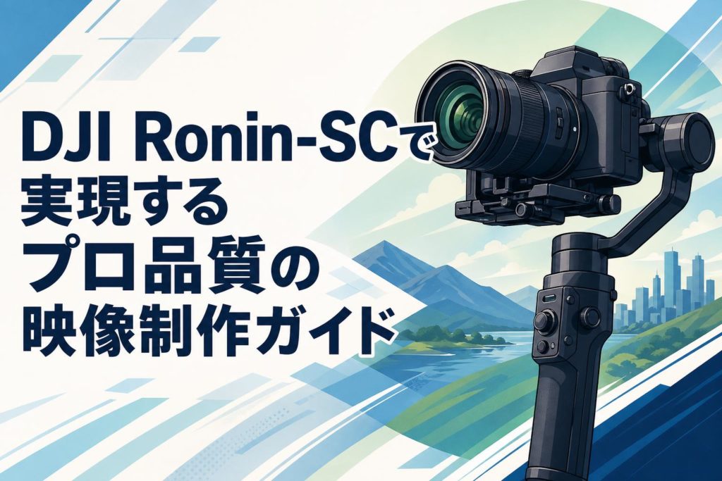 DJI Ronin-SCで実現するプロ品質の映像制作ガイド | PANDA TIMES