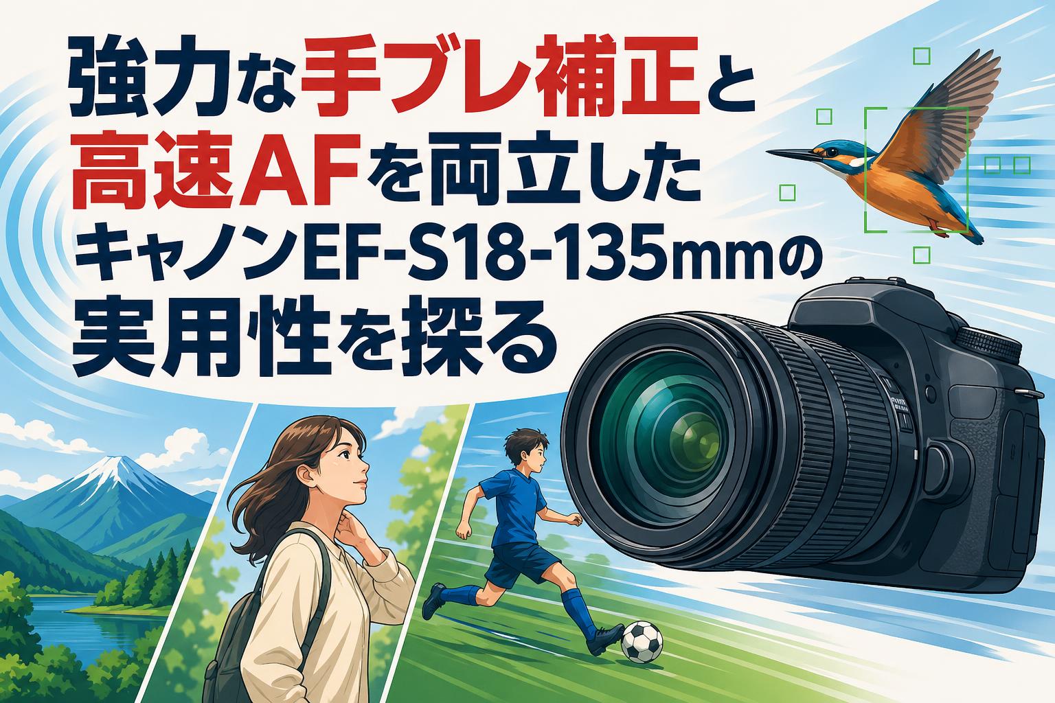 強力な手ブレ補正と高速AFを両立したキャノンEF-S18-135mmの実用性を