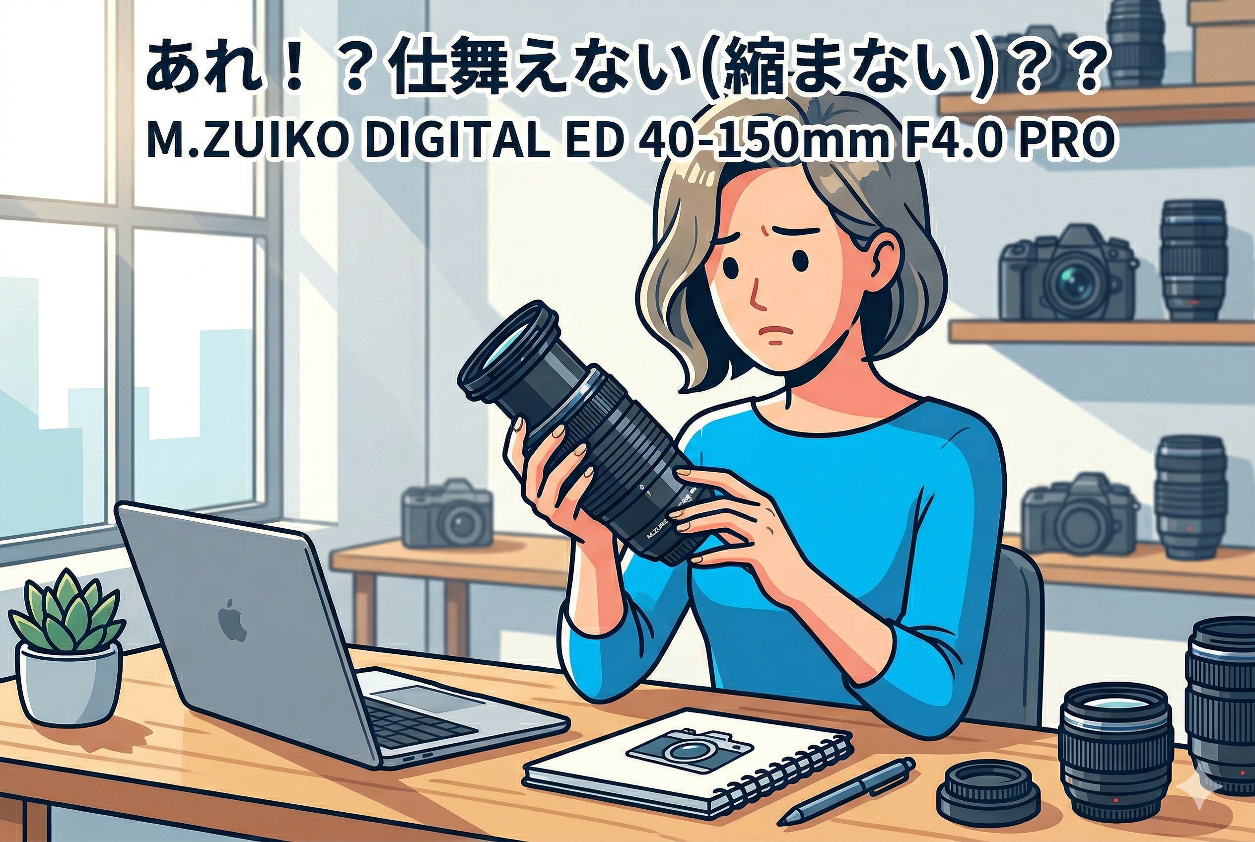 あれ！？ 仕舞えない（縮まない）？？ M.ZUIKO DIGITAL ED 40-150mm F4